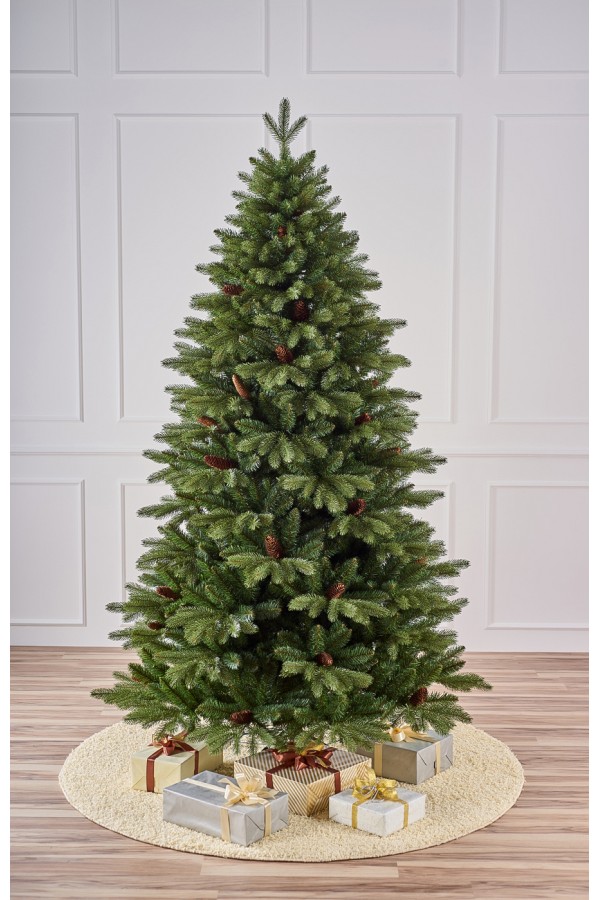 Ель искусственная Московская с шишками Премиум класса Max Christmas 240 см.