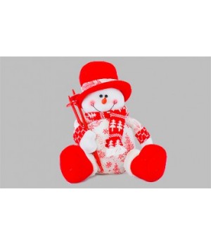 Мягкая игрушка Снеговик сидящий