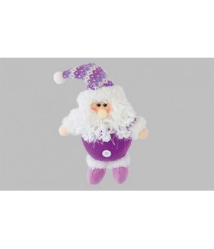 Мягкая игрушка Дед Мороз подвесной с короткими ножками