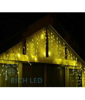 Бахрома Rich LED 3*0,5 м, Герметичный колпачок, Постоянное свечение, соединяемая, 220 В, IP65